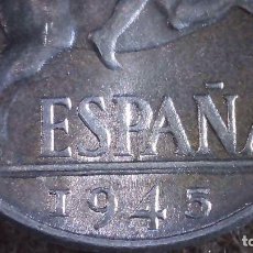 Monedas Franco: ESPAÑA, 10 CÉNTIMOS DE 1945 ESTADO ESPAÑOL, ALUMINIO , SIN CIRCULAR 45002. Lote 353946908