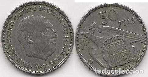 Monedas Franco: 50 PESETAS 1957 - Foto 1