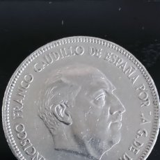 Monedas Franco: CINCO PESETAS F. FRANCO 1949 ESTRELLA 49 - EXCELENTE ESTADO DE CONSERVACIÓN.