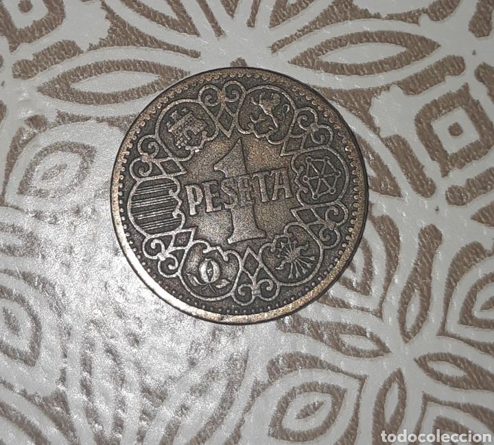 Monedas Franco: Moneda 1 peseta - Foto 1