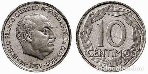 Monedas Franco: 10 centimos 1959 SC - Foto 1