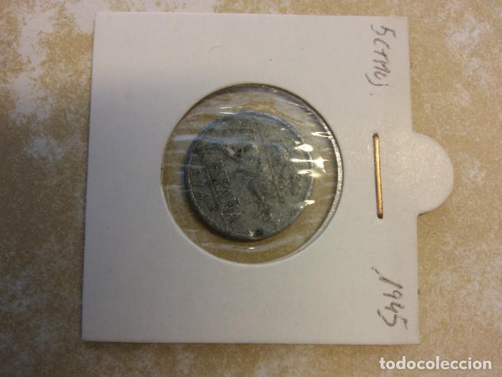Monedas Franco: MONEDA CINCO CENTIMOS. ESPA&Ntilde;A. 1945 - Foto 1