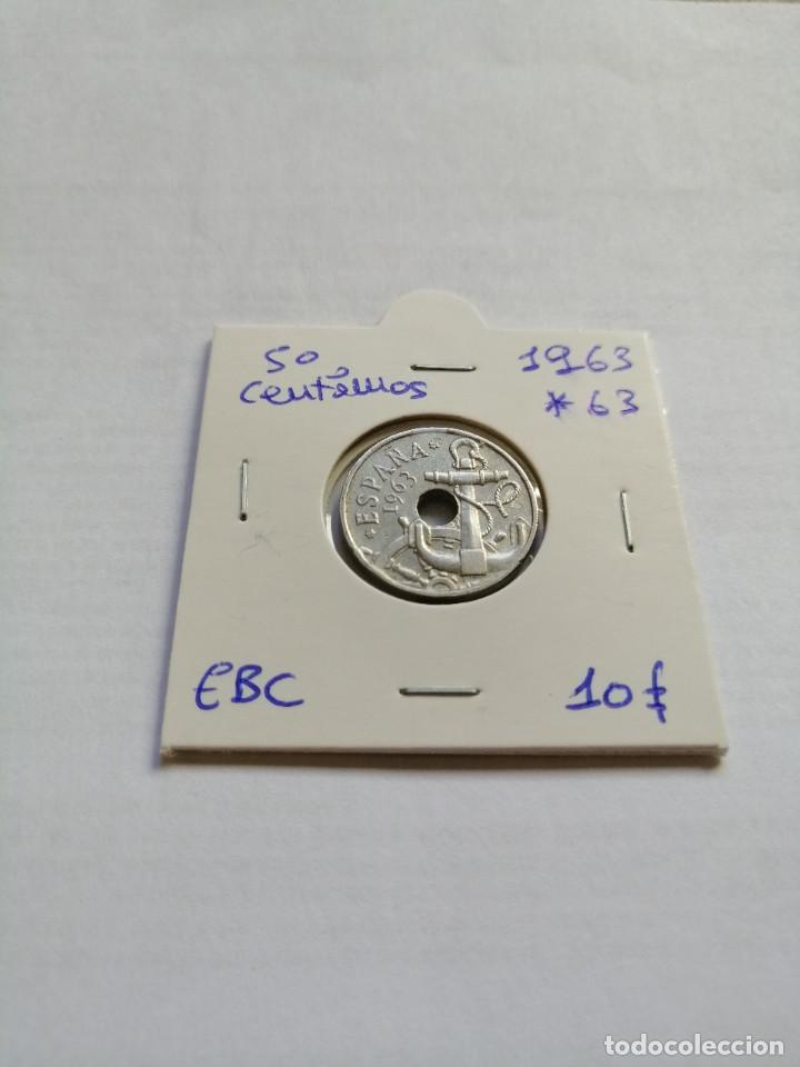 Monedas Franco: 50 Centimos 1963 * 63 - Foto 1