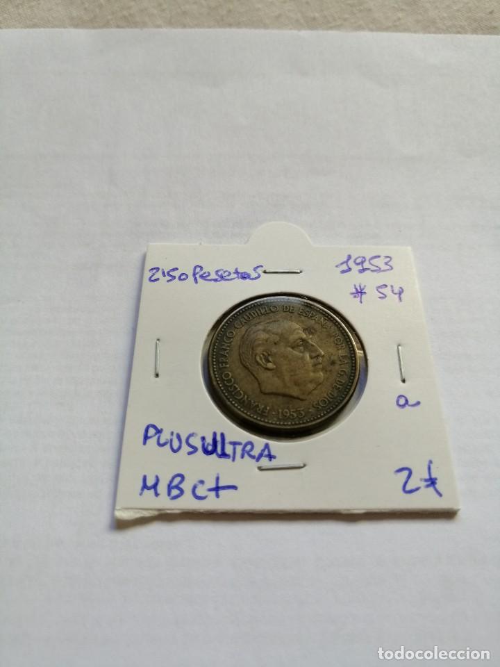 Monedas Franco: 2,50 pesetas 1953 estrella 54 - Foto 1