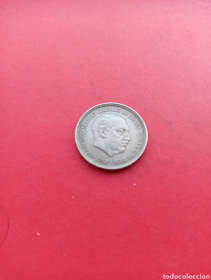 Monedas Franco: 5 pesetas 1957 *58 - Foto 1