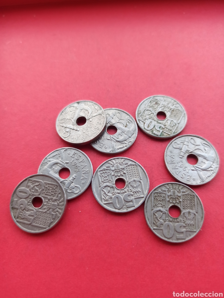 Monedas Franco: 8 monedas 50 centimos 1963*65 - Foto 1