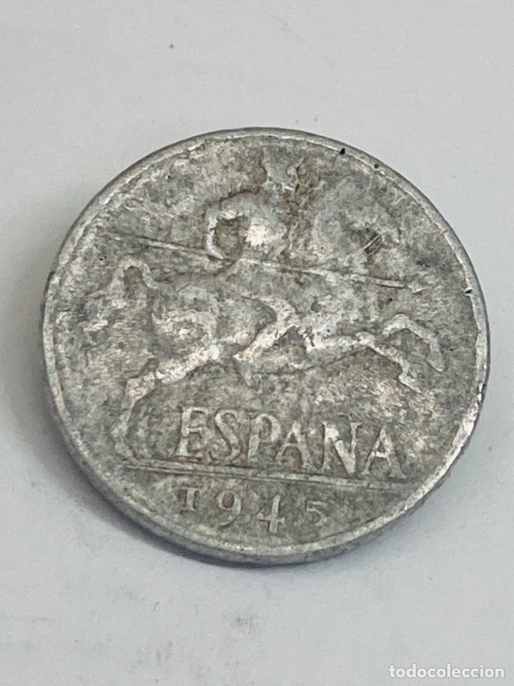 Monedas Franco: Moneda 10 c&eacute;ntimos 1945 - Foto 2