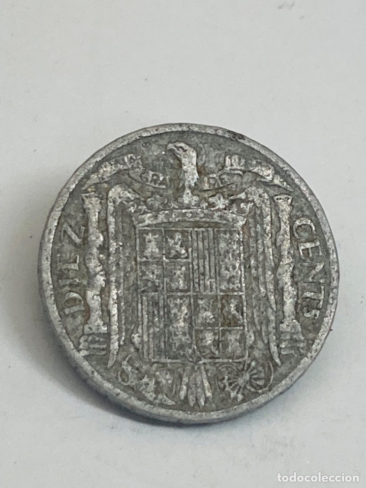 Monedas Franco: Moneda 10 c&eacute;ntimos 1945 - Foto 2