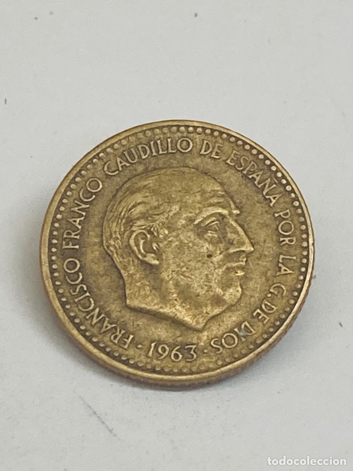 Monedas Franco: Moneda una peseta 1963 E64 - Foto 1