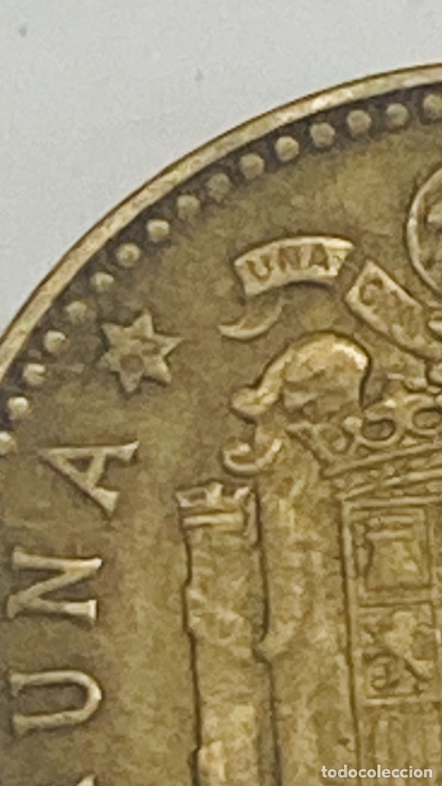 Monedas Franco: Moneda de una pesetas 1963 E63 - Foto 2
