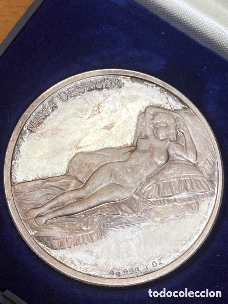 moneda de plata 999 1 oz maja desnuda francisco - Compra venta en  todocoleccion