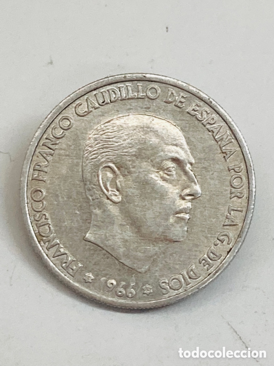 Monedas Franco: Moneda de 50 c&eacute;ntimos 1966 - Foto 2