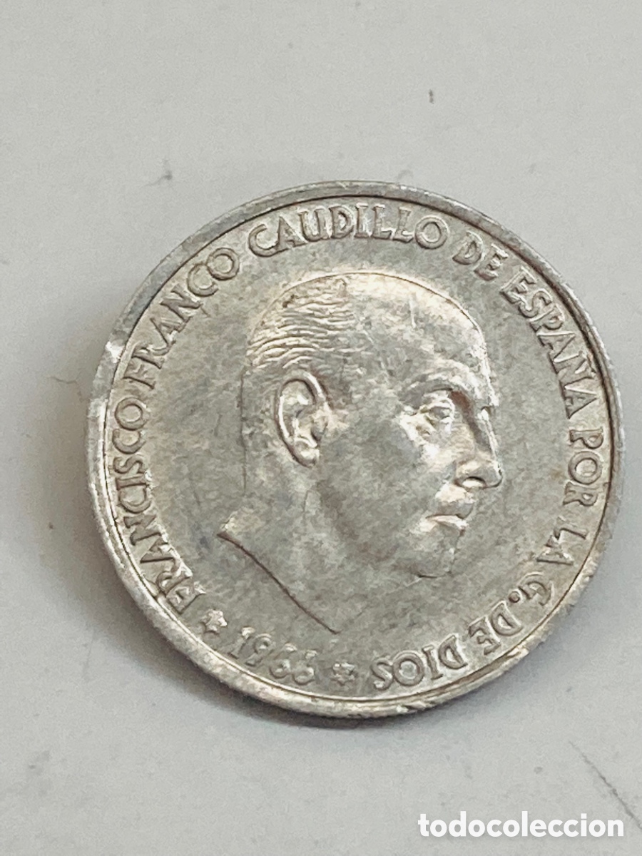 Monedas Franco: Moneda de 50 c&eacute;ntimos 1966 - Foto 2