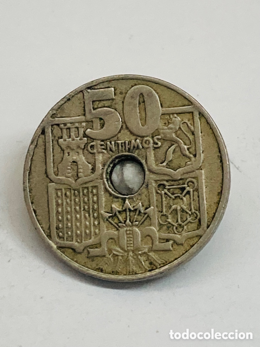 Monedas Franco: Moneda de 50 c&eacute;ntimos 1949 E62 - Foto 1