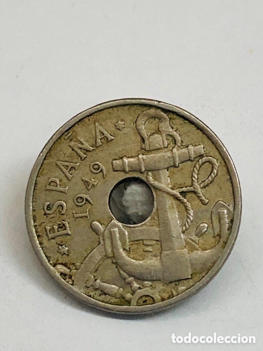 Monedas Franco: Moneda de 50 c&eacute;ntimos 1949 E52 - Foto 2