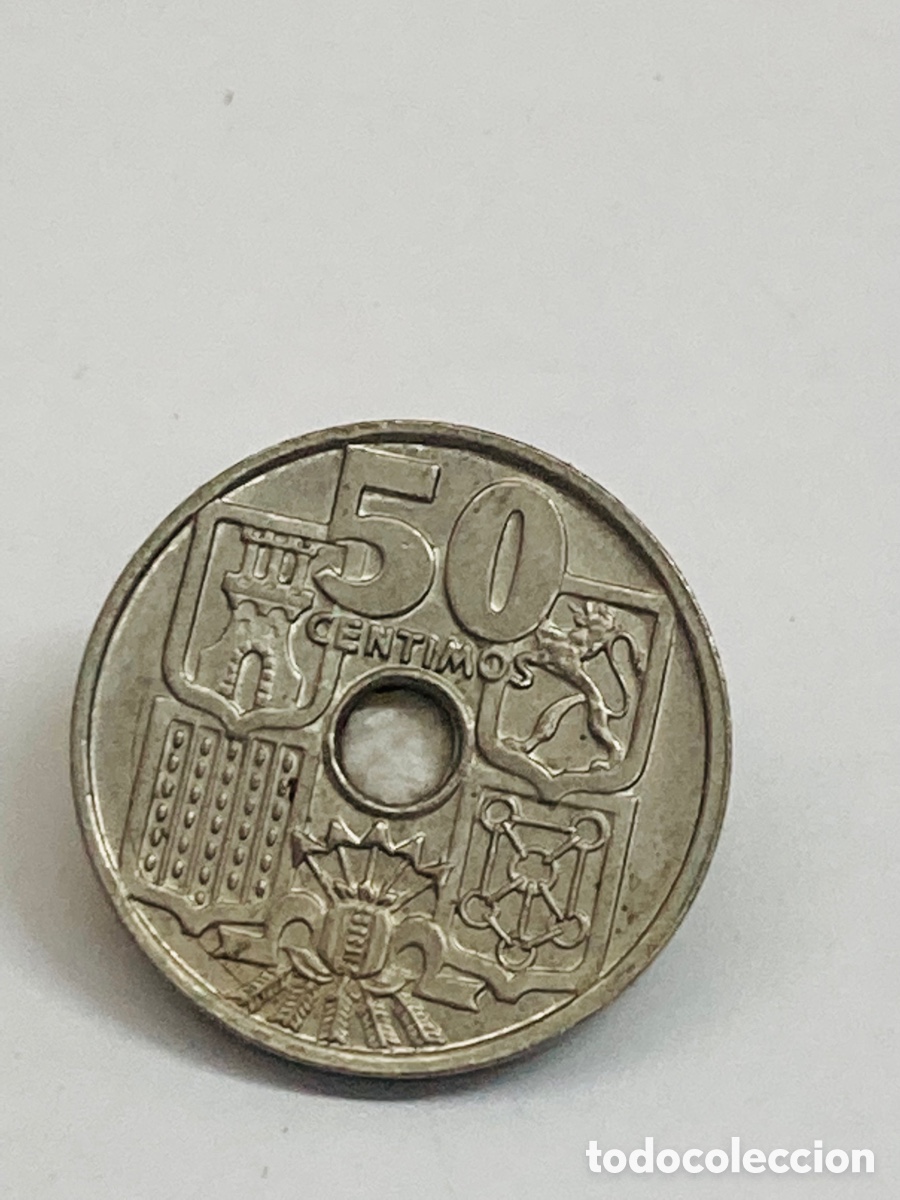 Monedas Franco: Moneda de 50 c&eacute;ntimos 1963 E65 - Foto 1