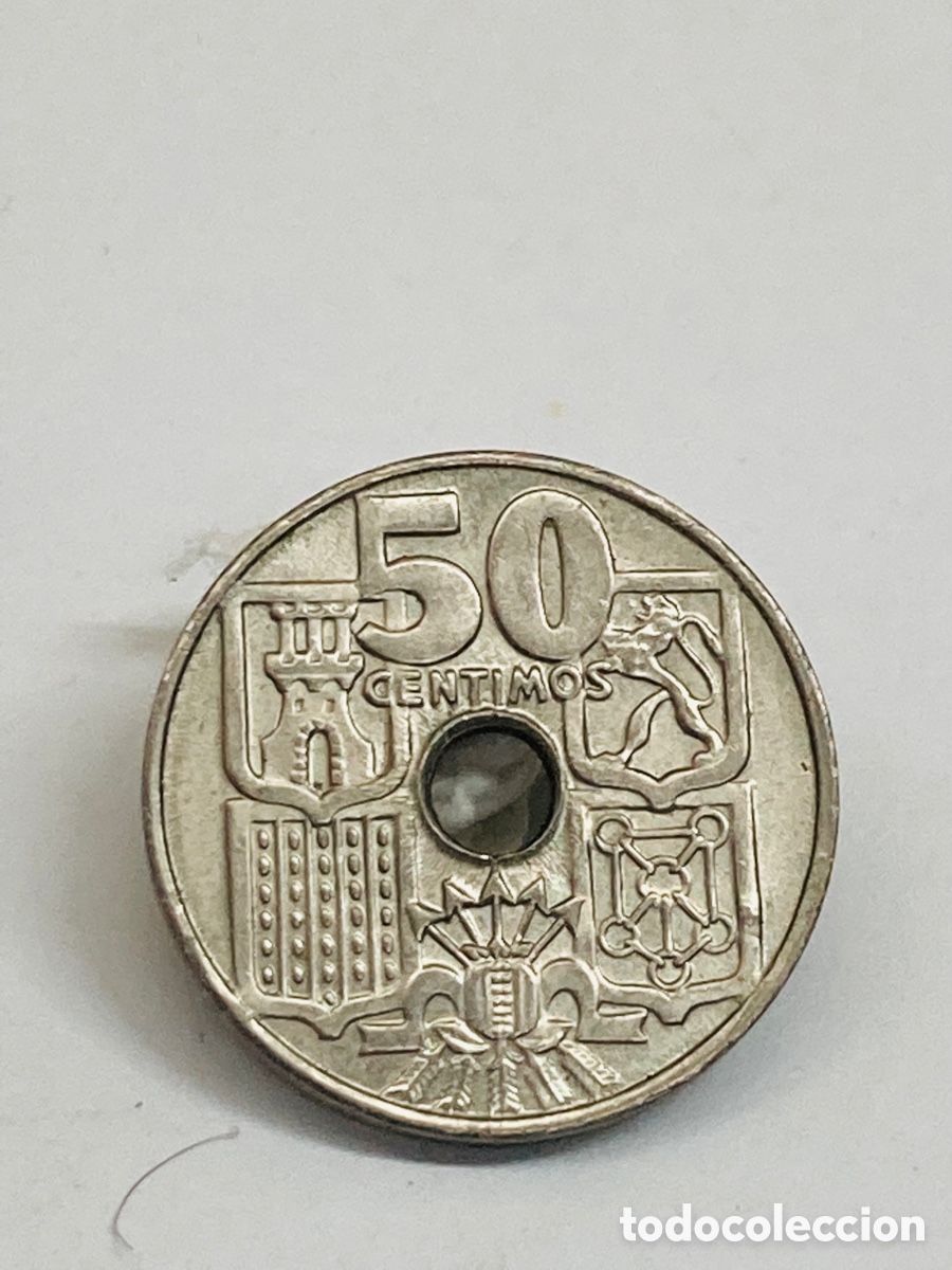 Monedas Franco: Moneda de 50 c&eacute;ntimos 1963 E64 - Foto 2