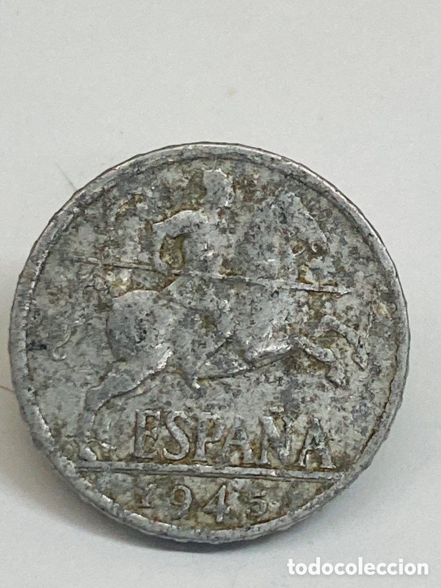 Monedas Franco: Moneda de 10 c&eacute;ntimos 1945 - Foto 2