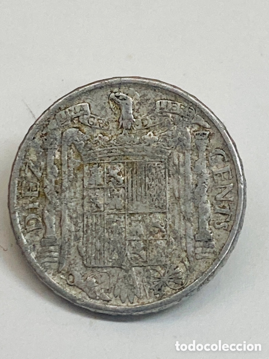 Monedas Franco: Moneda de diez c&eacute;ntimos 1941 - Foto 1