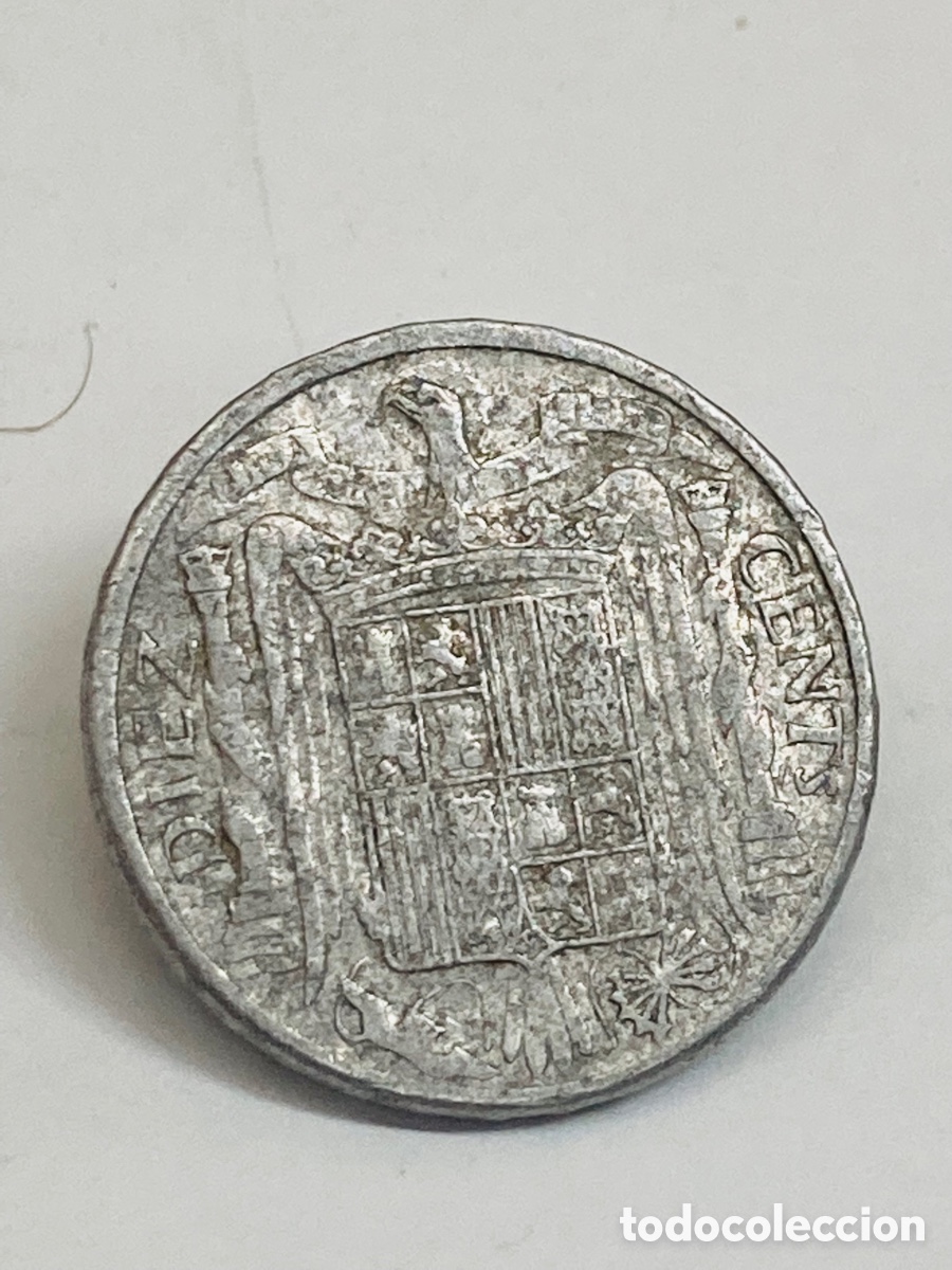 Monedas Franco: Moneda de 10 c&eacute;ntimos 1953 - Foto 2