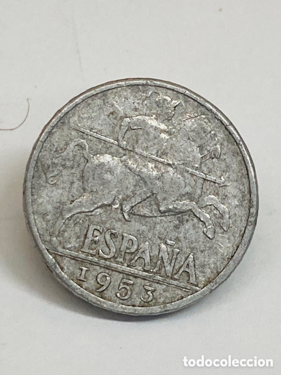 Monedas Franco: Moneda de 10 c&eacute;ntimos 1953 - Foto 1