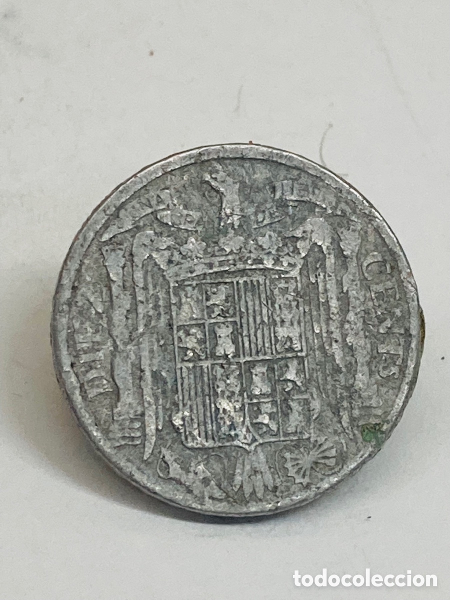 Monedas Franco: Moneda de 10 c&eacute;ntimos 1945 - Foto 2