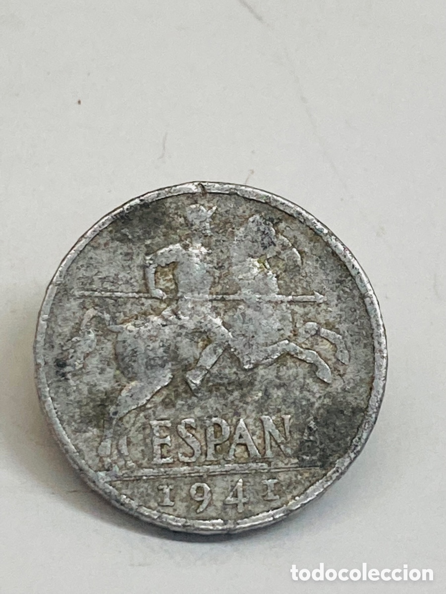 Monedas Franco: Moneda de 10 c&eacute;ntimos 1941 - Foto 2