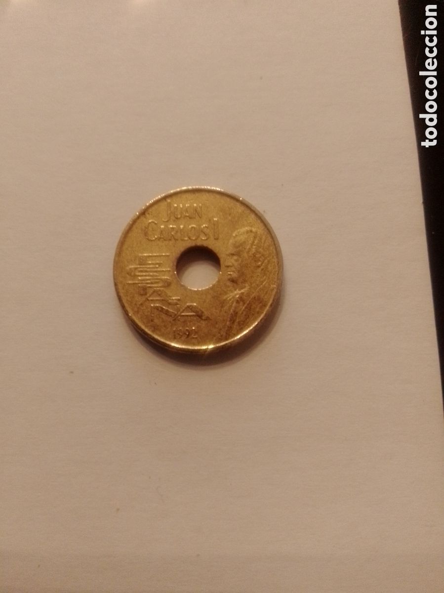 Monedas Franco: moneda 25 ptas 1992 Sevilla - Foto 2
