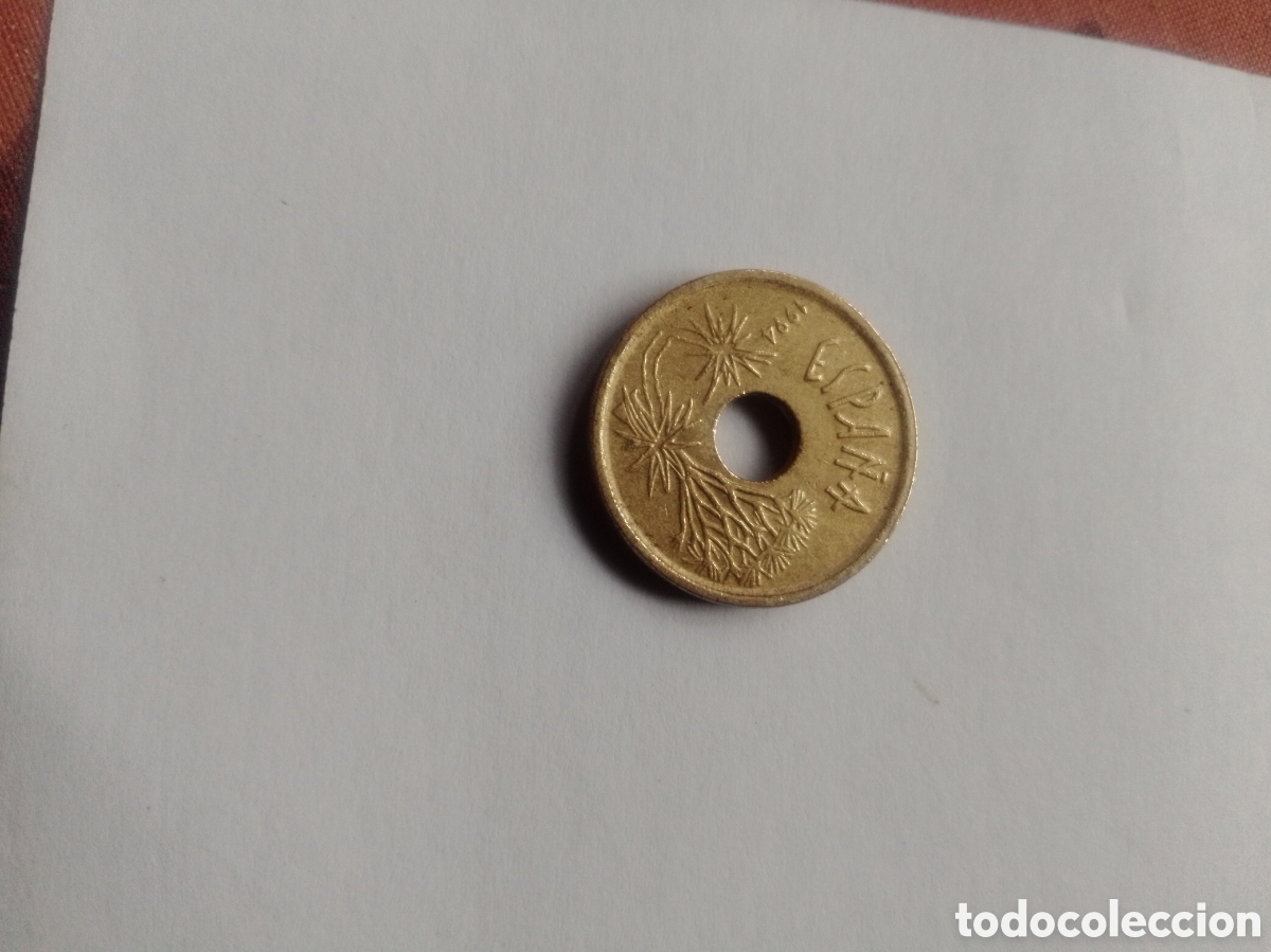 Monedas Franco: moneda 25 ptas 1994 Canarias - Foto 2