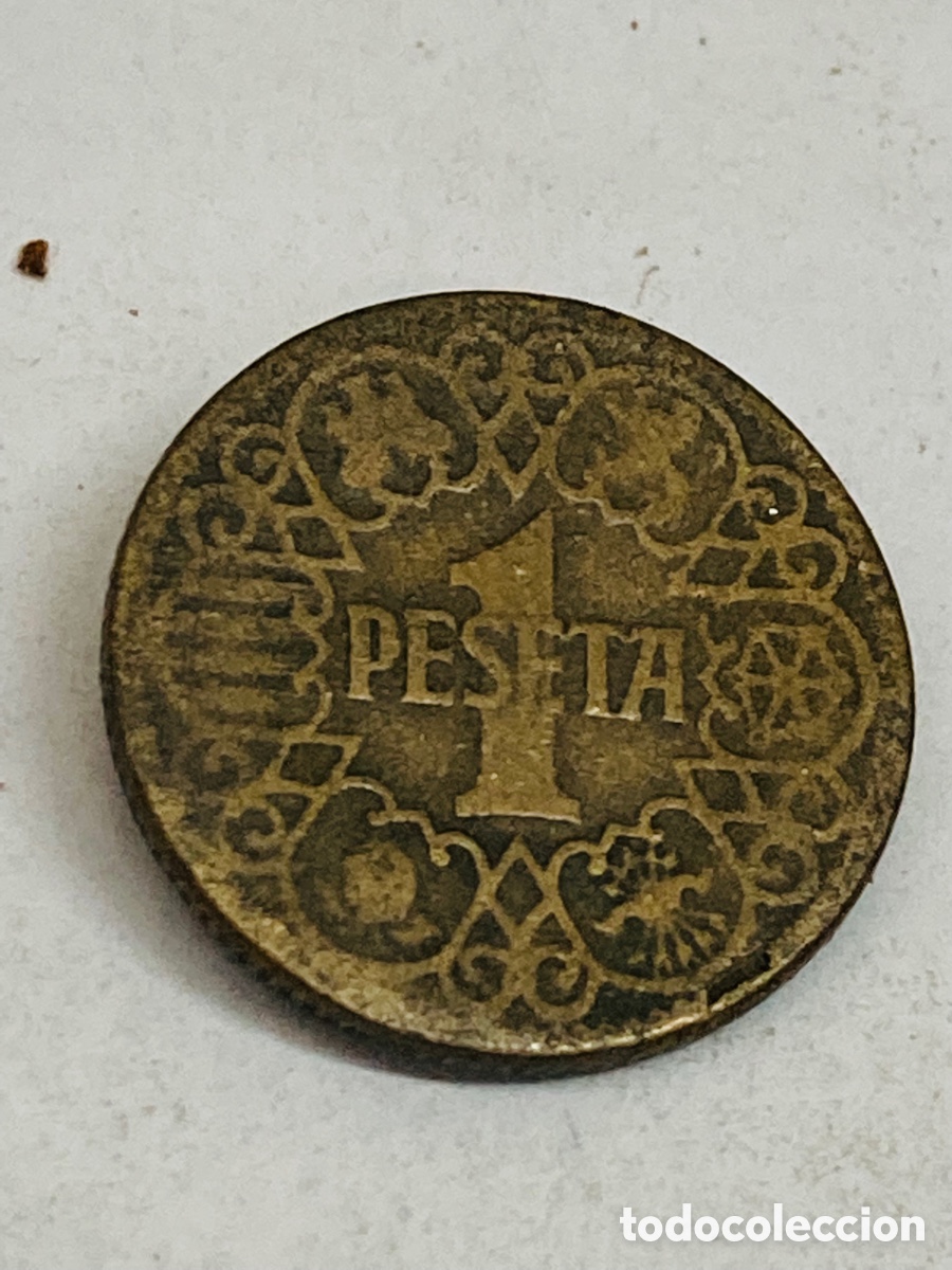 Monedas Franco: Moneda una peseta 1944 - Foto 1