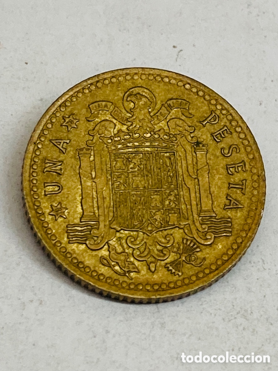 Monedas Franco: Moneda de una peseta 1975 E78 - Foto 2