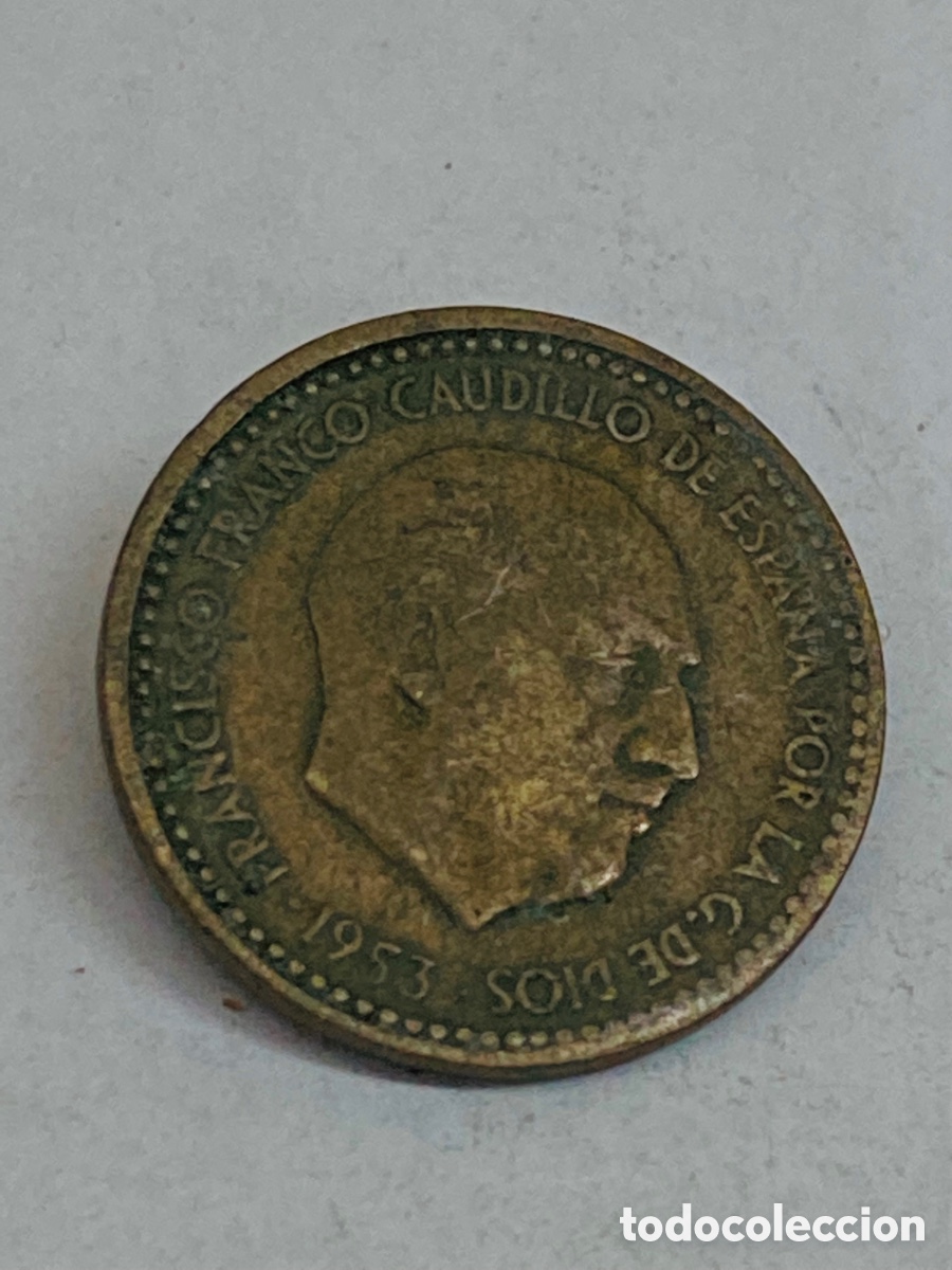 Monedas Franco: Moneda una peseta 1953 - Foto 1
