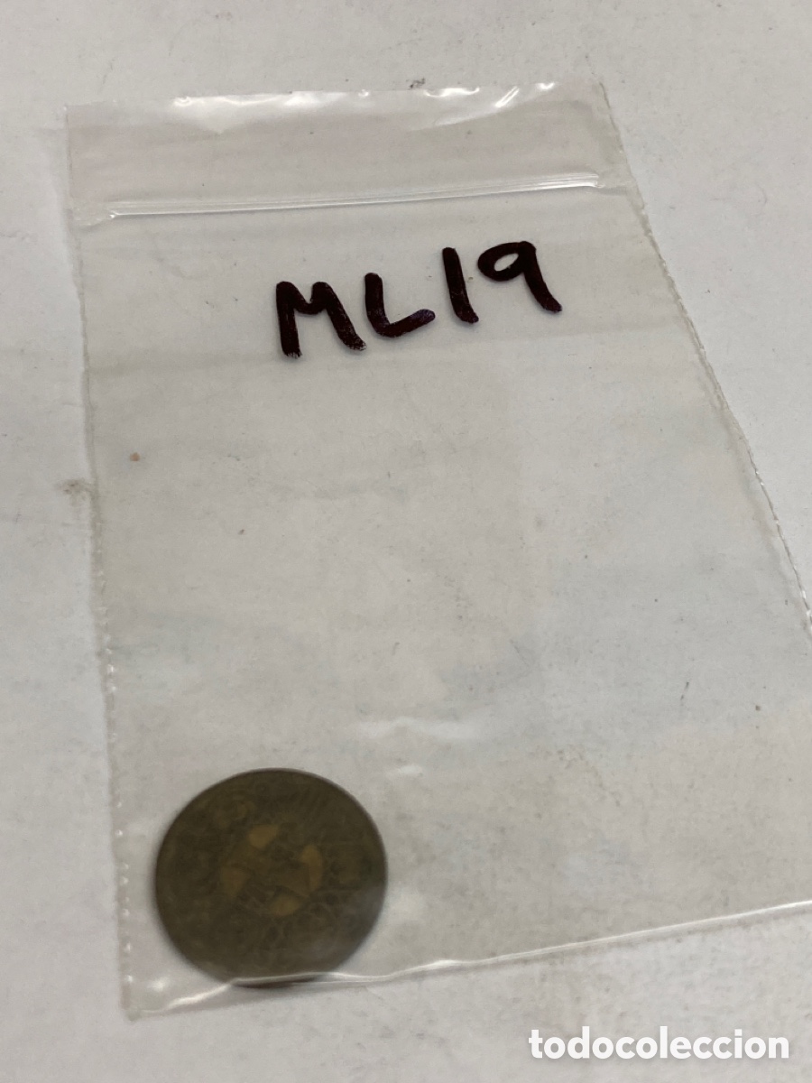 Monedas Franco: Moneda de una peseta 1944 - Foto 3