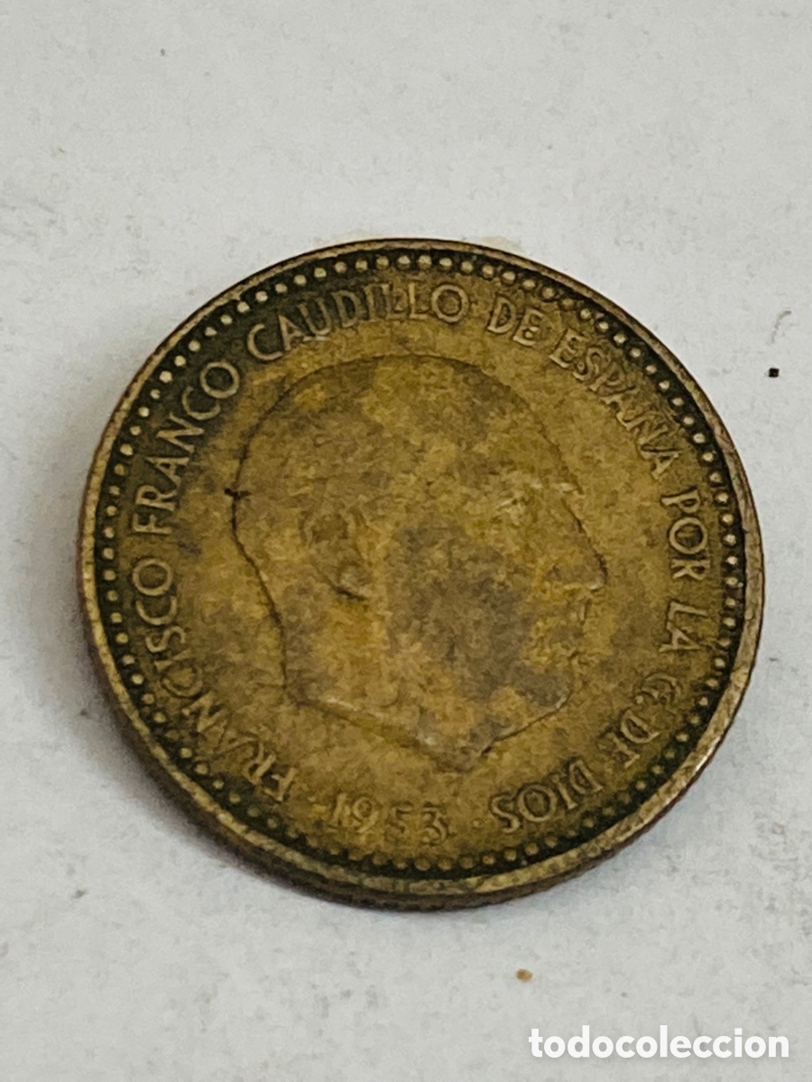 Monedas Franco: Moneda de una peseta 1966 E67 - Foto 2