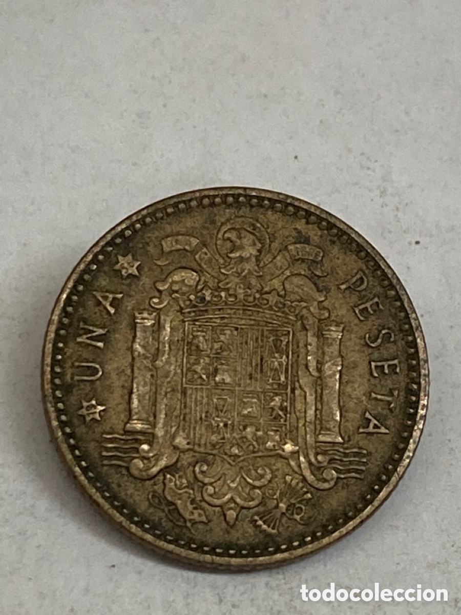 Monedas Franco: Moneda de una peseta 1953 E58 - Foto 2