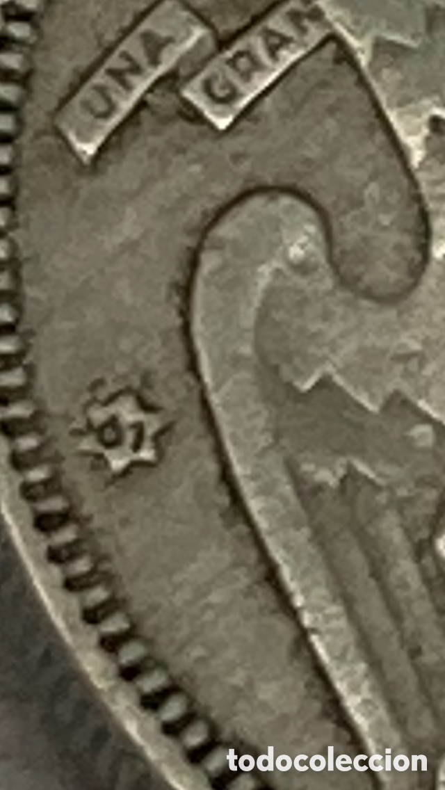 Monedas Franco: Moneda de 5 pesetas 1957 *61 - Foto 3