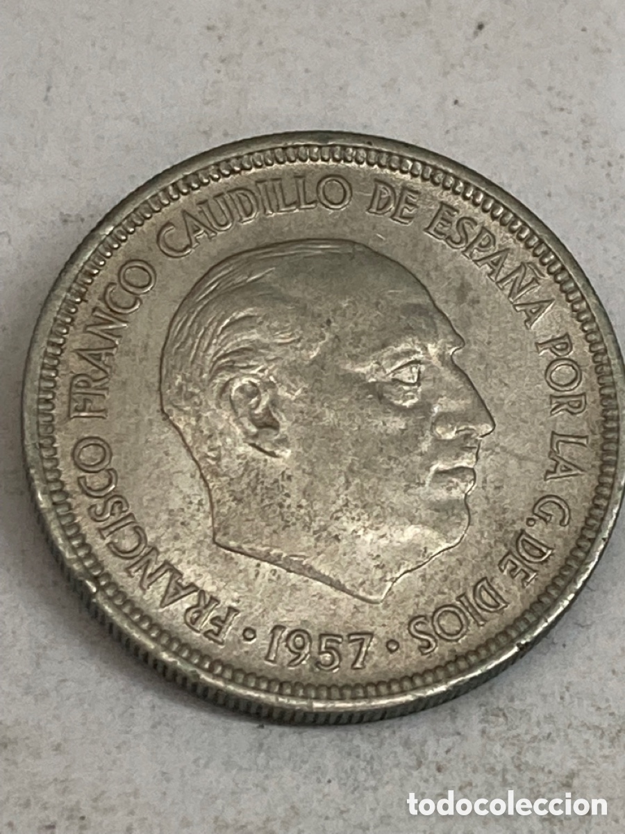 Monedas Franco: Moneda de 5 pesetas 1857 *70 - Foto 1