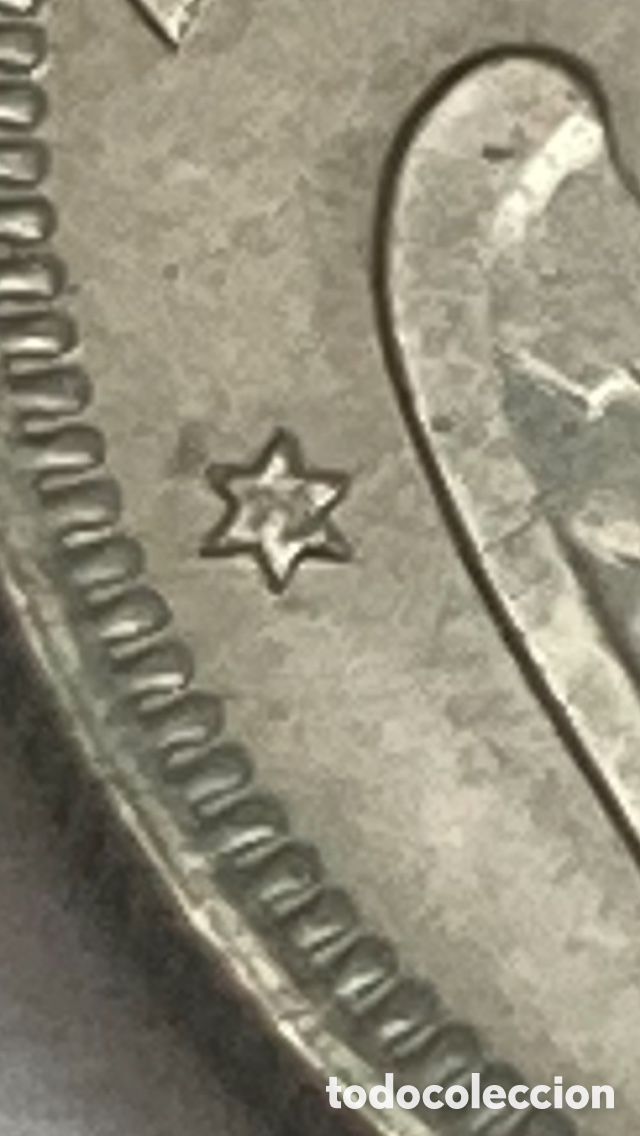Monedas Franco: Moneda de 5 pesetas 1957 *72 - Foto 3
