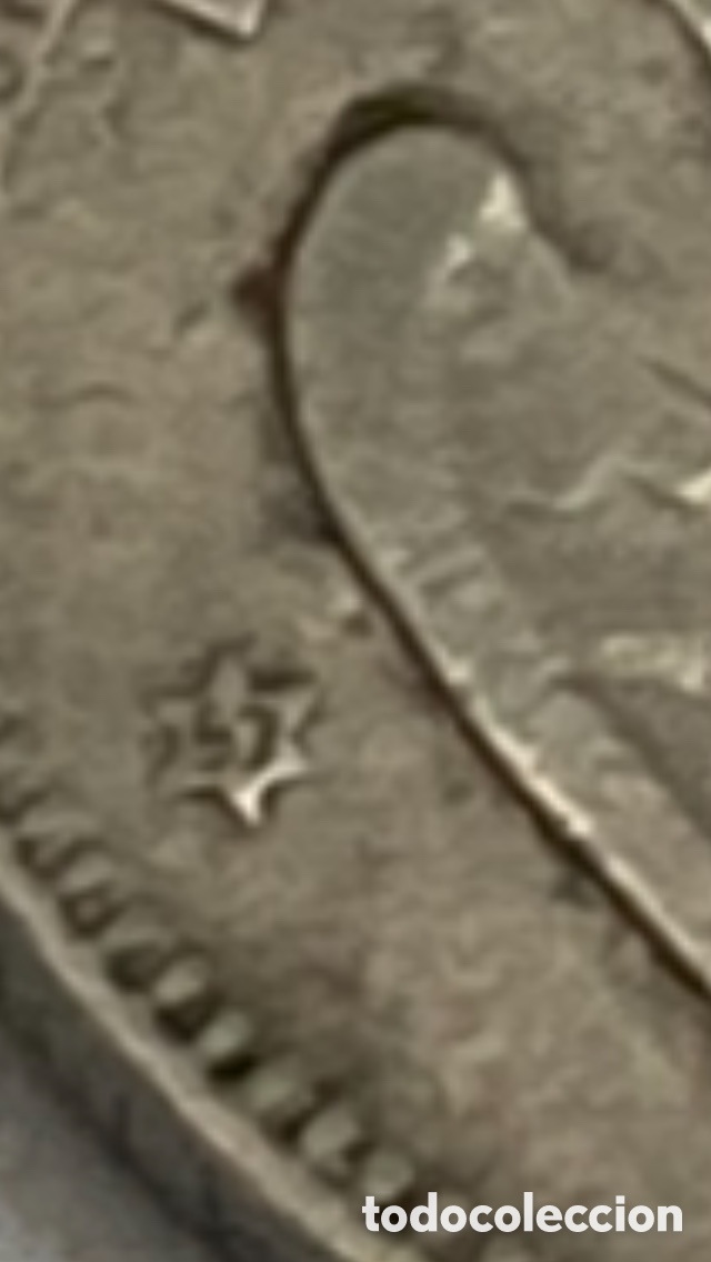 Monedas Franco: Moneda de 5 pesetas 1957 *67 - Foto 3