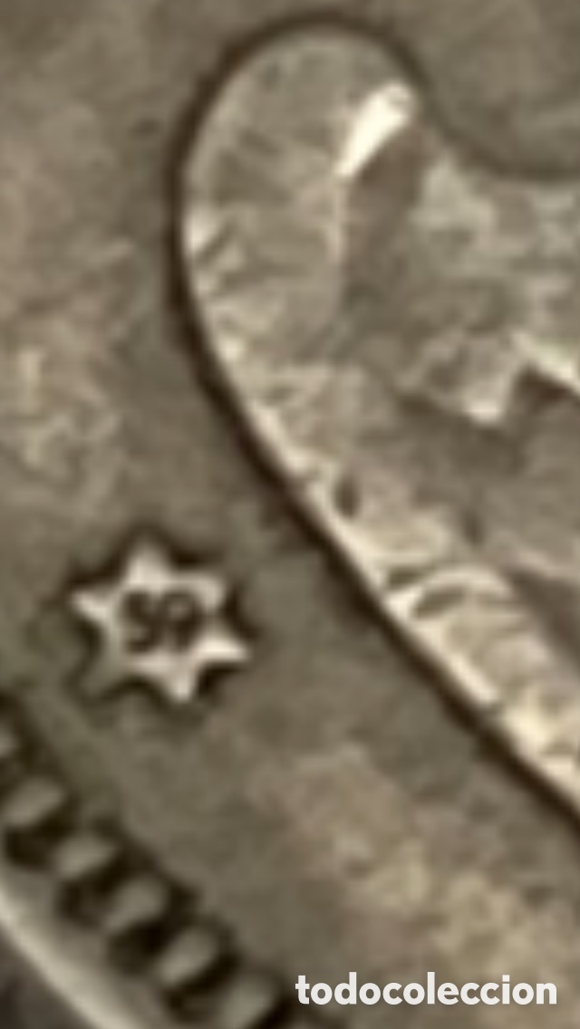Monedas Franco: Moneda de 5 pesetas 1957 *59 - Foto 3