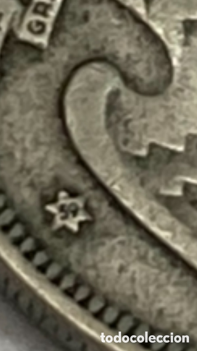 Monedas Franco: Moneda de 5 pesetas 1957 *59 - Foto 3