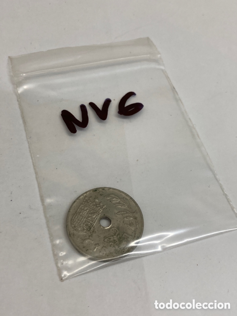 Monedas Franco: Moneda de 25 c&eacute;ntimos 1937 - Foto 3