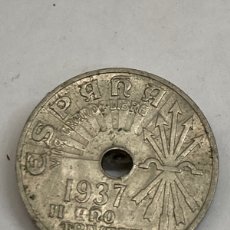 Monedas Franco: MONEDA DE 25 CÉNTIMOS 1937. Lote 364674001