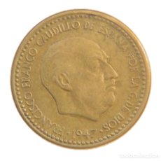 Monedas Franco: 1 PESETA 1947 ESTRELLA 56.¡¡IMPRESIONANTE!!. Lote 364830036