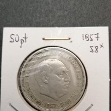 Monedas Franco: MONEDA 50 PESETAS, 1957, ESTRELLA 58, ESPAÑA ,BC+ ,VER FOTOS,. Lote 366072301