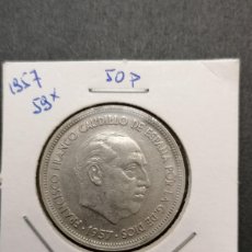 Monedas Franco: MONEDA 50 PESETAS, 1957, ESTRELLA 59, ESPAÑA ,MBC+ ,VER FOTOS,. Lote 366072681