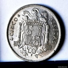 Monedas Franco: ⚜️ AM137. 5 PESETAS 1949 *50. Lote 366779866