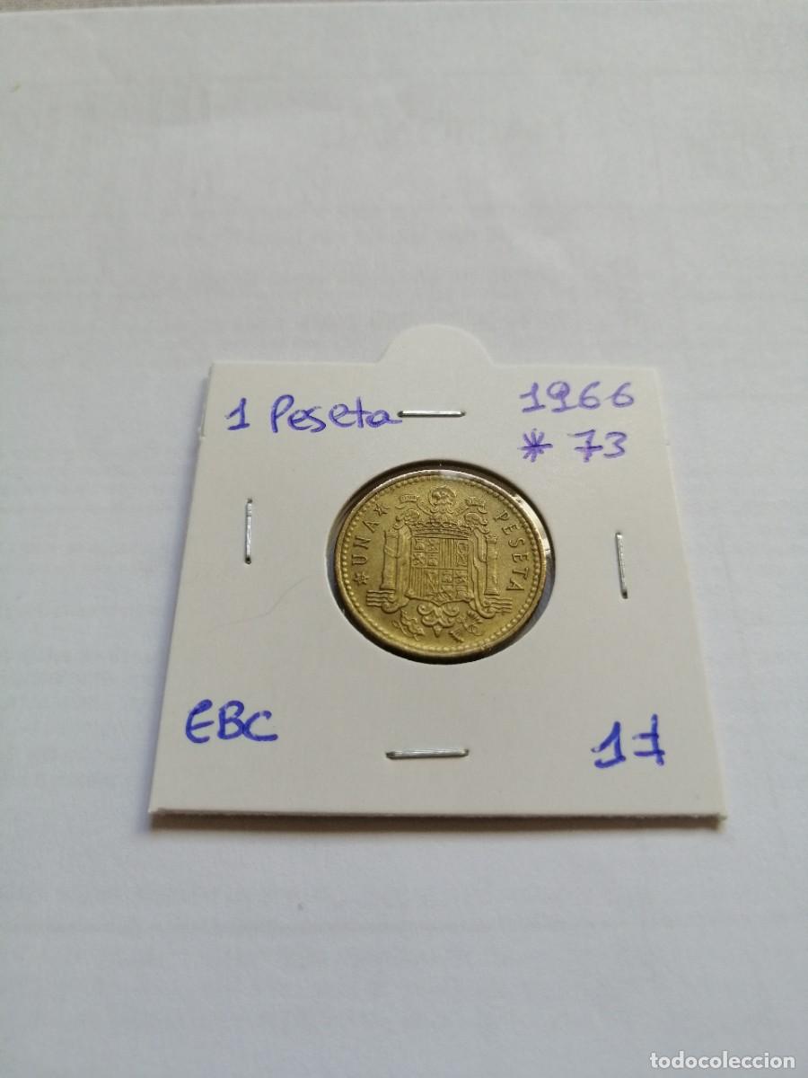 Monedas Franco: 1 peseta 1966 estrella 73 - Foto 1