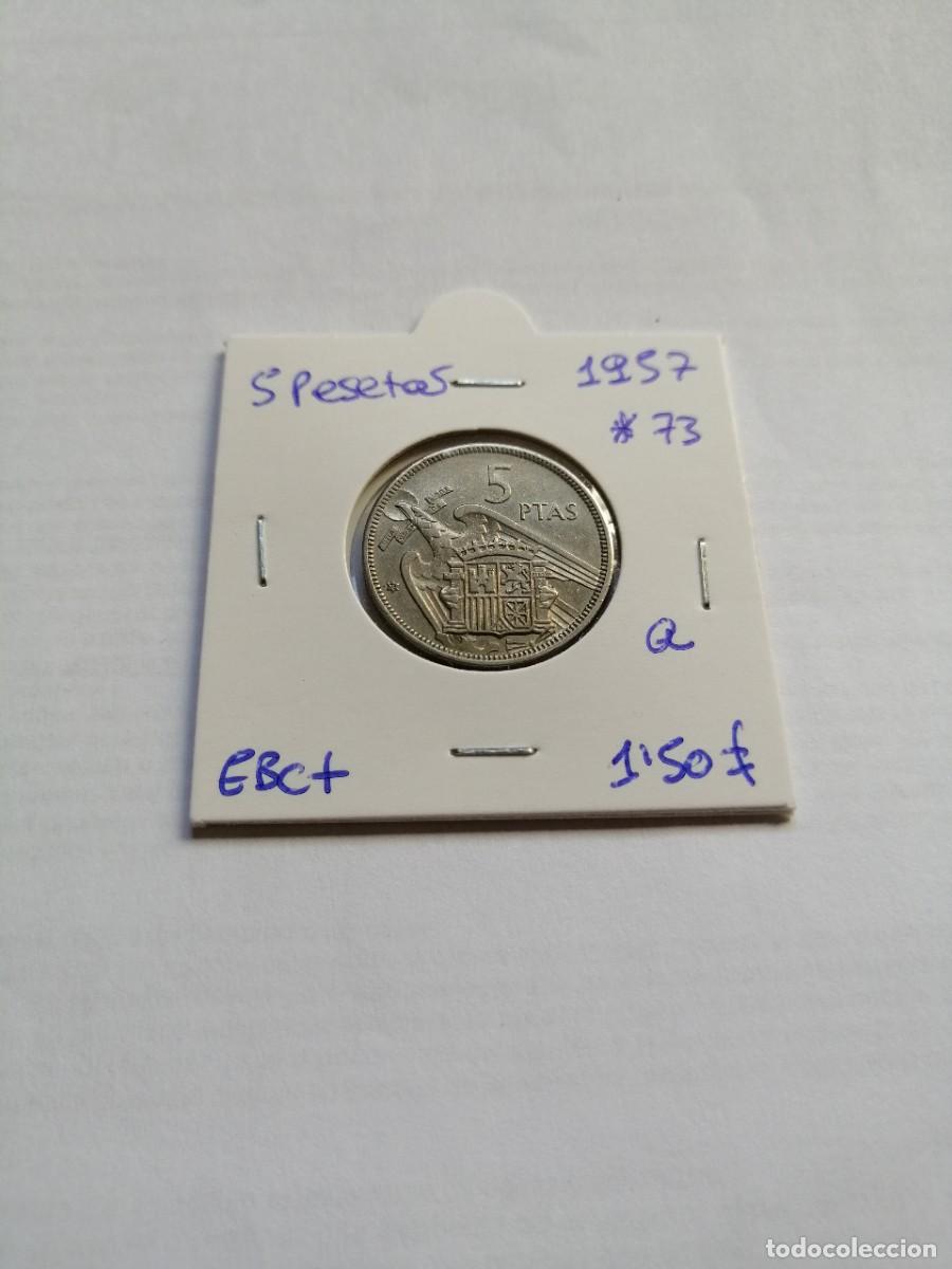 M&uuml;nzen unter Franco: 5 pesetas 1957 estrella 73