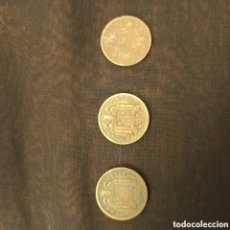 Monedas Franco: LOTE TRES MONEDAS DE UNA PESETA 1947. Lote 368707731